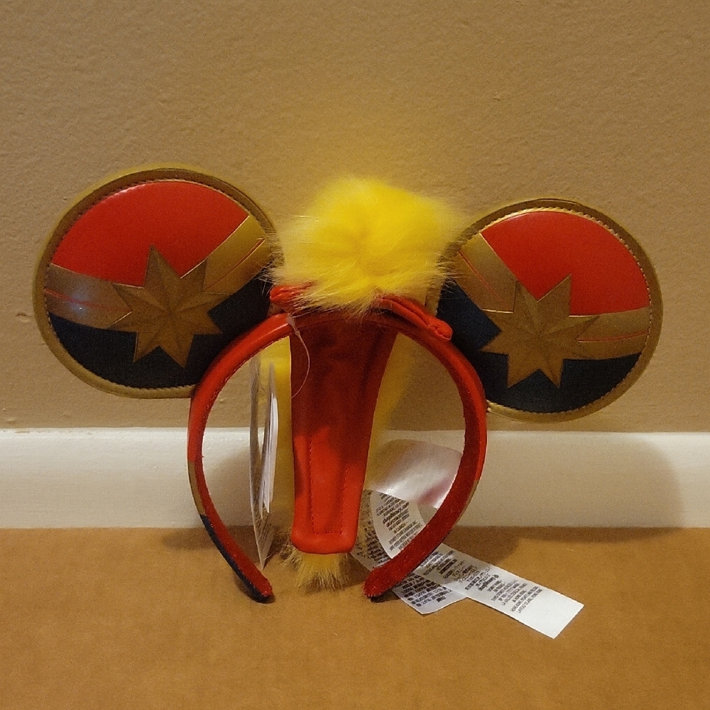 NWT: Disney Parks Captain Marvel Ear Headband